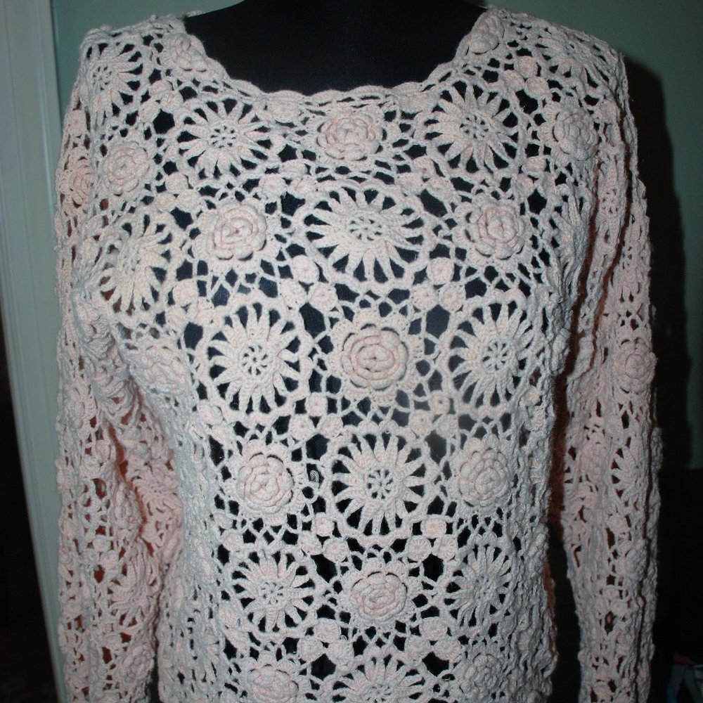 Vintage Crocheted Sweater